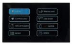 240x400 Pixel, Full-color TFT display. Front view, powered on. Shown as a user interface for a coffee machine. 240x400 Pixel, Full-color TFT display. Front view, powered on. Shown as a user interface for a coffee machine.