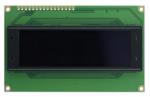 The CFAL2004A-Y is a 4 row x 20 character yellow OLED display, front view, turned off. The CFAL2004A-Y is a 4 row x 20 character yellow OLED display, front view, turned off.