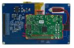 800x480 7-inch Raspberry Pi Compatible TFT Display. Back View, showing how Raspberry Pi connects to module. 800x480 7-inch Raspberry Pi Compatible TFT Display. Back View, showing how Raspberry Pi connects to module.