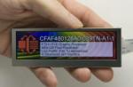 480x128 FTDI EVE Bar-Type Display,in-hand to show size and perspective 480x128 FTDI EVE Bar-Type Display,in-hand to show size and perspective