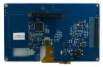 800x480 7-inch Raspberry Pi Compatible TFT Display. Back View, powered off.