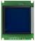 CFAG128128A1-TMI-TZ, white on blue graphic LCD, front view, powered off.