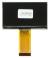 128x64 2.4 inch white OLED display module, back view