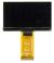 128x64 2.4 inch white OLED display module, front view, turned off.