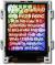 Shown as the camera perceives the display.