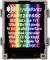 Shown as the camera perceives the display.