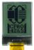 The CFAO4265A-TFK is a 1.0 42x65 dark on light gray LCD display – front view, power on, backlight off, tail cropped.