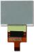 The CFAX12864U1-NFH is a 128x64 dark on light gray LCD display – back view, tail unfolded.