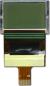 The CFAX12864T1-TFH is a 128x64 dark on light gray LCD display – front view, power off, tail unfolded.