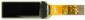 small yellow graphic OLED 128x32 pixels. Front view, powered off.