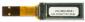 small yellow graphic OLED 128x32 pixels. Back view.