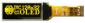 small yellow 128x32 graphic OLED display. Front view, powered on.
