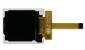 The CFAF128128B-0145T is a 1.44 inch 128x128 color TFT LCD display. Front view with unfolded tail.