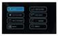 240x400 Pixel, Full-color TFT display. Front view, powered on. Shown as a user interface for a coffee machine.