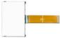 The CFAO12864D3-TMI is a 128x64 white on blue LCD display – back view, tail unfolded.