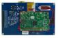 7 inch resistive touch LCD shown with raspberry PI, back view.