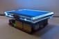 128x64 White on Blue, 128x64 graphic LCD with Arduino UNO style shield on a Seeeduino 4.2. Side shown.