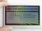 480x272 4.3-inch TFT LCD Display, Front View, in hand to show size and perspective, powered on.