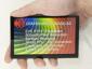 800x480 5 inch EVE TFT module with a capacitive touch-screen. IN hand to show size and perspective.