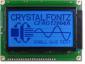 The CFAG12864A-CFH-VN with full brightness Blue background.