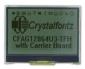 128x64 Backlit, Transflective LCD Display module, front view, backlight off.