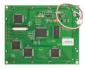 160x128 Graphic Monochrome LCD with negative voltage generator and temperature compensation. back view.