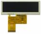 480x128 Bar-Type TFT display with resistive touchscreen. Front view, powered off.