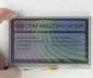 480x272 4.3 TFT LCD Display, Front View, in-hand to show size and perspective.
