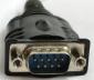 Here is the end-view of the DB-9 connector. The pinout matches a standard PCs 9-pin serial port. You will need our WR232Y02 cable or the WR232Y07 gender changer to allow this connector to mate with the Crystalfontz serial displays.