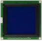 128x128 Blue on White Graphic LCD, front view, powered off.