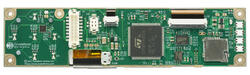 480x128 USB TFT Module with a control pad. Back view, showing the PCB