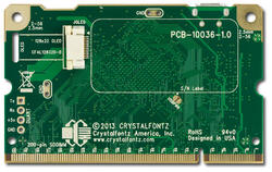 Back of the CFA-10036 without display mounted on board.