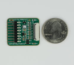 ePaper adapter with quarter to show size.