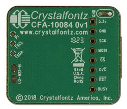 ePaper Adapter board Back/Bottom view.
