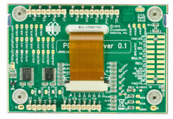 CFA-10072 board – back view shown with Arduino connectors used in the CFA212-TFH development kit.