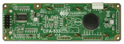 Back of 16x2 serial character LCD module.