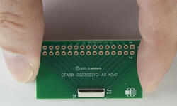 31 Position ZIF breakout board. In hand to show size and perspective.