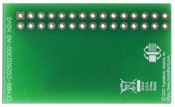 30 position ZIF breakout board. Bottom view.