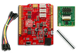 A complete development kit for a stunning 1.3 inch 240x240 TFT Display. Back view.