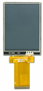 CFAF240320B1-032T-TS 3.2 240x320 Color TFT w/ Resistive Touch Screen, Front View w/ Tail