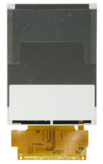 240x320 full-color TFT display. Back view, powered off.