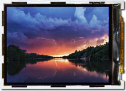 Sunset photo, modified to appear as the eye perceives the image on the display. Sunset photo, modified to appear as the eye perceives the image on the display.