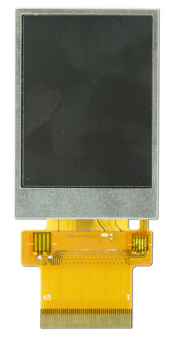 240x320, 2 inch, full-color, TFT display. Front view, powered off.