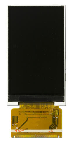 240x400 TFT LCD. Front-view, powered off.