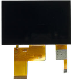 480x272 4.3-inch, TFT LCD Display module, front view, powered off.