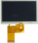 480x272 4.3 TFT LCD Display, Front View, powered off.
