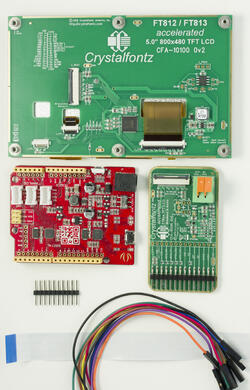 Complete 800x480 Accelerated TFT Development kit - back view