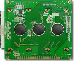 Back view of the CFAG12864I-TMI-TN.