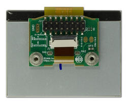 128x64 Low Power Transflective LCD Module, back view.