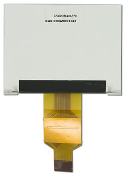 128x64 low power graphic tft with backlight. Back view.